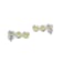 Green Cubic Zirconia Platinum Over Silver November Birthstone Earrings 7.76ctw