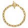 14K Yellow Gold Paperclip Link 7.5 Inch Toggle Bracelet