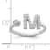 Rhodium Over 14K White Gold Lab Grown Diamond VS/SI GH, Initial M
Adjustable Ring