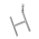 Rhodium Over 14K White Gold Diamond Letter H Initial Pendant