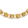 14K Yellow Gold Polished Fancy Diamond-cut Triple Link Necklace