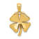 14K Yellow Gold Polished 4 Leaf Clover Pendant