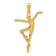 14k Yellow Gold Ballet Dancer Pendant