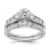 Rhodium Over 14K White Gold Lab Grown Diamond SI1/SI2, G H, Complete
Engagement Ring 0.70ctw