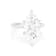 Lab-Grown Diamond Marquise Solitaire Ring In 14K White Gold 5.00ct