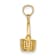 10K Yellow Gold 3D Textured Moveable Handle Basket Charm