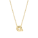 CZ Initial Q Tennis Necklace And Pendant Set In 14K Gold Over Brass 4.05ctw