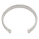 Sterling Silver Polished Textured Cuff Bracelet