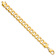 14k Yellow Gold 12mm Flat Beveled Curb Link Bracelet