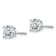 Rhodium Over 14K White Gold 1.25ct. 5.5mm Round G H I True Light
Moissanite Earrings