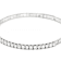 Polished Lab-Grown Diamond Flex Bangle Bracelet 2.50ctw In Platinum Over
Sterling Silver