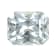 White Sapphire 10.5x8.5mm Emerald Cut 5.24ct