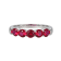 Lab Created Ruby Platinum Over Sterling Silver Ring 1.30ctw