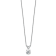 Rhodium Over 14K Gold 1 ct. 6.5mm Round D E F Pure Light Moissanite
Solitaire Pendant with Chain