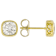 Moissanite Cushion-Cut Stud Earrings In 14K Gold Over Sterling Silver
2.10ctw Diamond Equivalent Weight