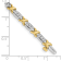 14K Yellow and White Gold Lab Grown Diamond VS/SI GH, Tennis Bracelet