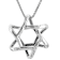 Star of David Pendant Necklace In Oxidized Sterling Silver