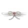 Sterling Silver Polished and Twisted Pink Cubic Zirconia Bow Children's Ring