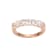 White Cubic Zirconia 18k Rose Gold Over Sterling Silver Ring 2.03ctw