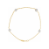 14K Yellow Gold White Freshwater Pearl Children's 6 Inch Bracelet