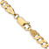 14k Yellow Gold 4.5mm Solid Concave Open Figaro 20 Inch Chain