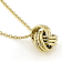 Gold-Tone Love Knot Sliding Pendant Necklace