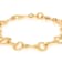 Chain Link Bracelet In 18K Gold Over Bronze