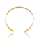 Pave CZ Cuff Bracelet In 14K Gold Over Brass