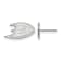 Rhodium Over Sterling Silver NHL Anaheim Ducks LogoArt Extra Small Post Earrings