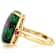 Ruby Zoisite Rectangular Cushion And Ruby Accent Ring In 18K Gold Over
Sterling Silver 0.32ctw