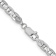 Rhodium Over 14k White Gold 4.5mm Solid Concave Mariner 22 Inch Chain