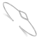 14K White Gold Lab Grown Diamond Cuff Bangle