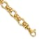 14k Yellow Gold 8mm Polished and Textured Fancy Link Bracelet