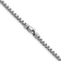 Rhodium Over Sterling Silver Polished 3.2mm Box 24 Inch Chain
