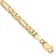 14K Yellow Gold 4.75mm Flat Figaro Chain Bracelet
