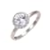 Rhodium Over Sterling Silver Round White Topaz Halo Ring 1.90ctw