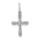 Rhodium Over 14K White Gold 0.03ct. Diamond Cross Charm