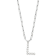 Rhodium Over Sterling Silver 3-5.5mm Freshwater Cultured Pearl LETTER L
18-inch Necklace