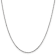 14K White Gold 1.8mm Diamond-cut Round Open Link Cable Chain Necklace