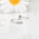 Lab Grown Diamond Bypass Rhodium over Sterling Silver Open Ring