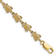 14k Yellow Gold Textured Turtle Link Bracelet