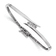 Rhodium Over 14k White Gold Diamond Hinged Bangle 0.27ctw