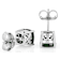 Chrome Diopside Solitaire Stud Earrings In Sterling Silver 2.67ctw