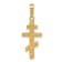 14K Yellow Gold Eastern Orthodox Cross Pendant