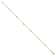 14K Yellow Gold CZ Polished with 1-inch Extension Anklet
