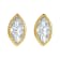 14K Yellow Gold Marquise Diamond Solitaire Stud Earrings