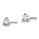 Rhodium Over 14K Gold Lab Grown Diamond 1/2ct. VS/SI GH+, 3 Prong
Screwback Earrings