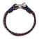 Blue Paracord and Stainless Steel with Multi-Strand 8.5-inch Bracelet
