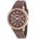 Seapro Women's Swell Brown Dial, Rose Bezel, Brown Silicone Watch