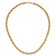 14K Yellow Gold Polished Oval Fancy Link Necklace